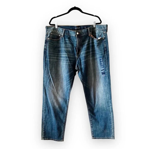 Lucky Brand 221 Straight Medium Wash Men’s Jeans 42 X 30 Denim New With Tags NWT - Picture 1 of 14